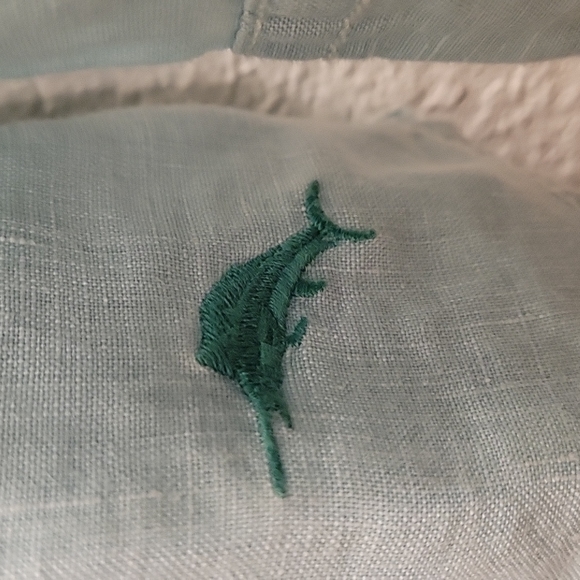 Tommy Bahama Linen Button-down - Aqua - Medium - Picture 9 of 14